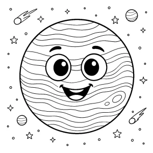 Planeta Neptun Kolorowanka do druku – Planeta Neptun (PDF)