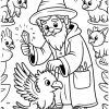 Pobierz PDF czarodziej opiekuje sie gryfami darmowa kolorowanka do druku