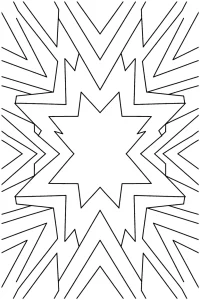 Pobierz PDF mandala geometryczna eksplozja darmowa kolorowanka do druku