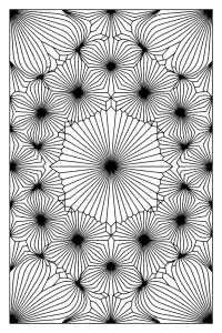 Kolorowanka do druku - Mandala kwiecista mozaika (PDF)