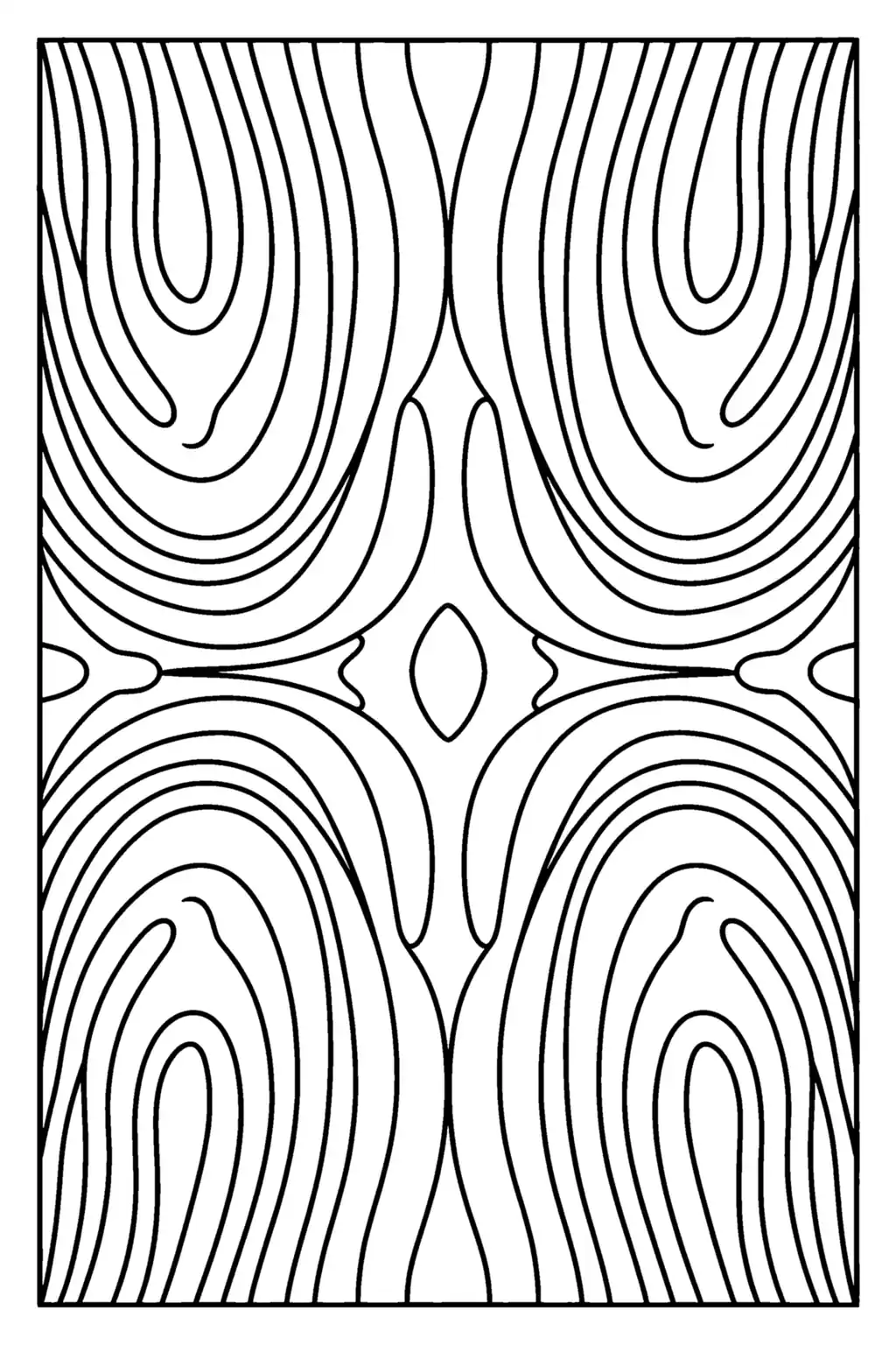 Pobierz PDF mandala sloje drewna darmowa kolorowanka do druku