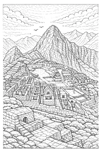 Machu Picchu pod wysoką górą