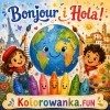 Nowe wersje FR i ES | Kolorowanka.FUN w 5 językach - Ilustracja do wpisu