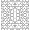 Geometryczna mandala z ośmiokątem pośrodku - Kolorowanka do druku