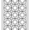 Geometric Mandala with Rhombuses and Circles - Printable coloring page