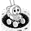 Kolorowanki do druku Kosmos - Ilustracja kategorii