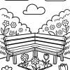 Printable coloring pages Landscapes - Category illustration