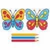 Kolorowanie trzema kredkami - prosta zabawa dla dzieci - Ilustracja do wpisu